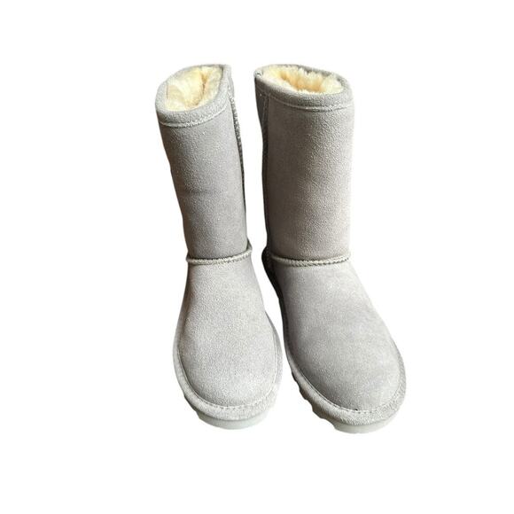 *NEW* Bearpaw Elle Short Gray Fog suede sheepskin wool blend lining. Size 7 - Picture 2 of 7
